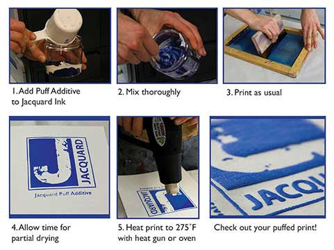Jacquard Screen Printing Puff Additive