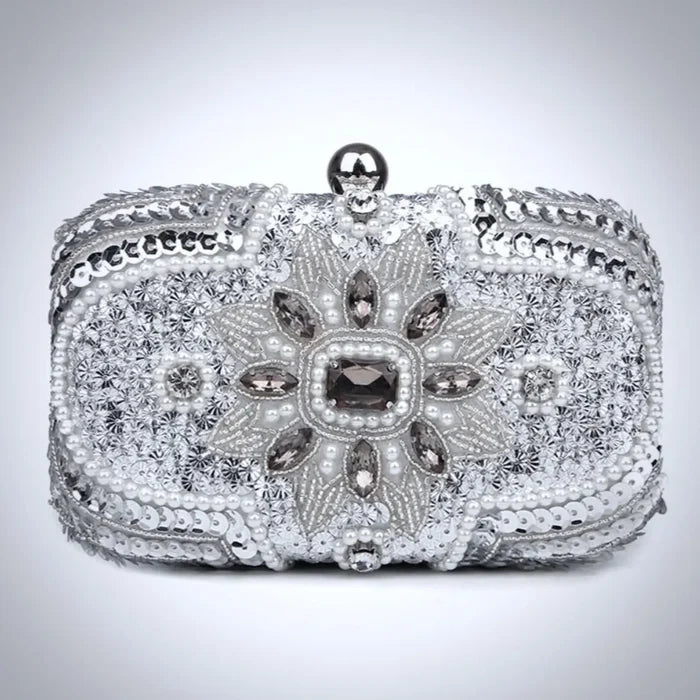 Wedding Accessories - Beaded Bridal Handbag Clutch