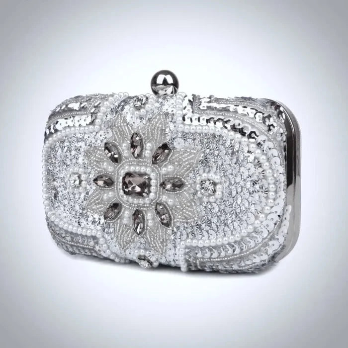 Wedding Accessories - Beaded Bridal Handbag Clutch