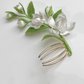 Jasmine Hair Comb Chanhua Materials Flowers DIY Kit - Include Detailed Video Tutorial