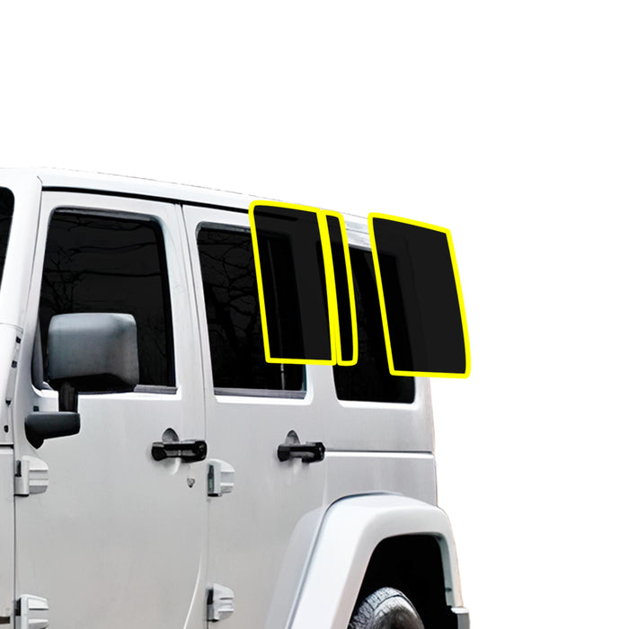 For Jeep Wrangler JKU 2011 - 2018 Premium Nano Ceramic Precut Window Tint Film Kit Front Rear Windows Windshield - Bogar Tech Designs