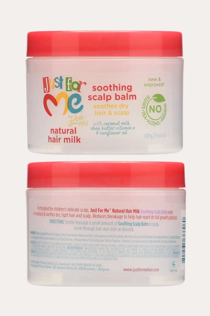 JUST FOR ME NATURAL HAIR MILK SOOTHING SCALP BALM 6oz - BSW BEAUTY CANADA