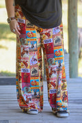 Kickin Rodeo Collage Printed Pants