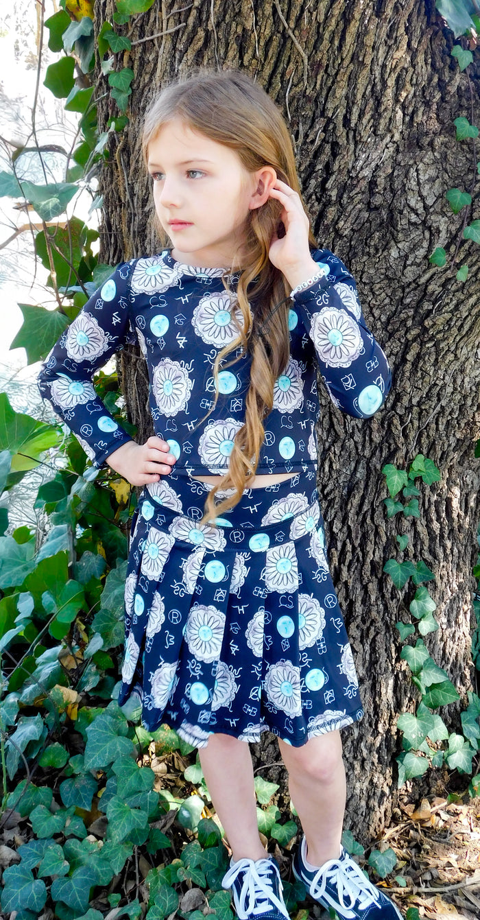 Kids Black Concho & Brands Athleisure Set