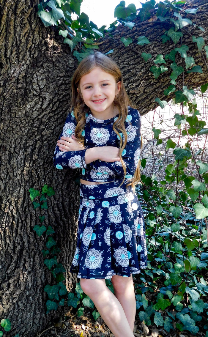 Kids Black Concho & Brands Athleisure Set