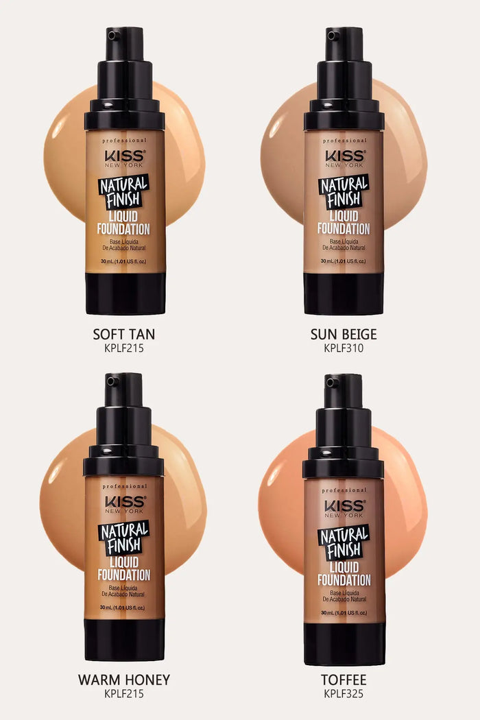 KISS NEW YORK NATURAL FINISH PRO LIQUID FOUNDATION RED BEAUTY