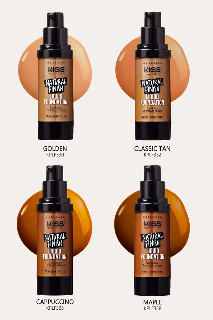 KISS NEW YORK NATURAL FINISH PRO LIQUID FOUNDATION RED BEAUTY