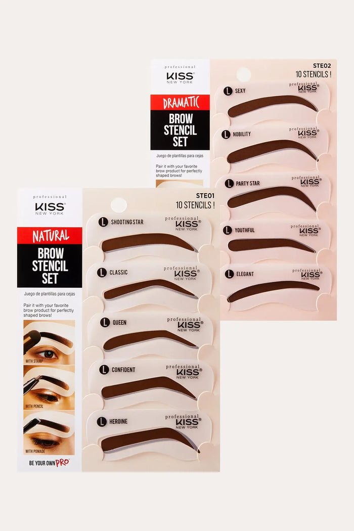 KISS NEW YORK PRO BROW STENCIL SET - BSW BEAUTY CANADA