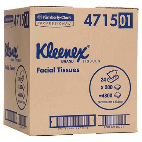 Kleenex 4715 Kleenex Facial Tissues Large Box 2 Ply White