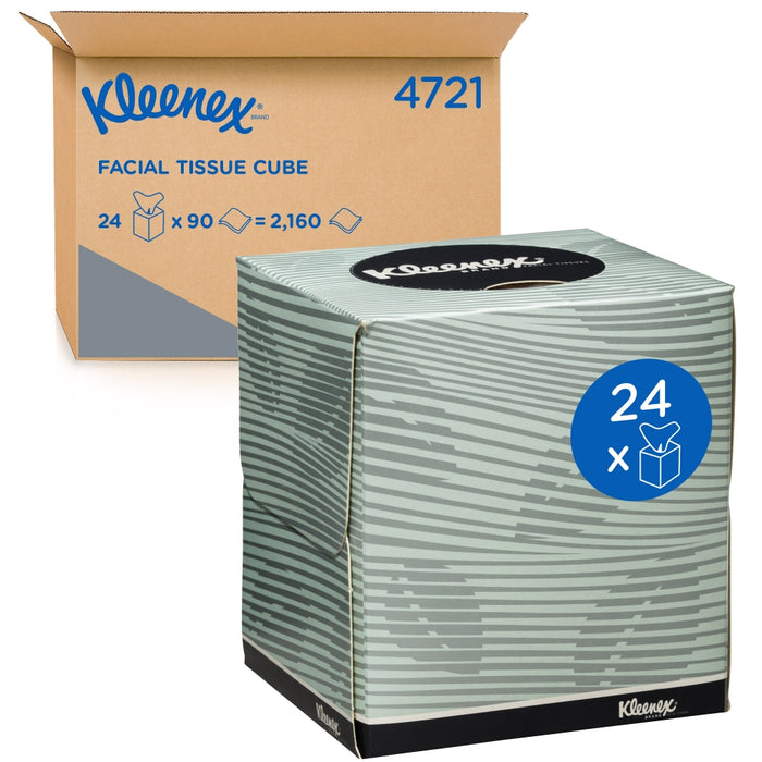 Kleenex 4721 Kleenex Facial Tissues Cube 2 Ply White