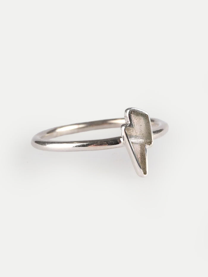 Labradorite Bolt Sterling Silver Ring | One Colour-Image 3