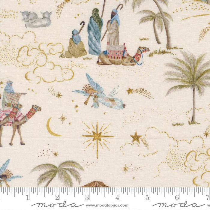 Lamb- Nativity- Silent Night- Fat Quarter