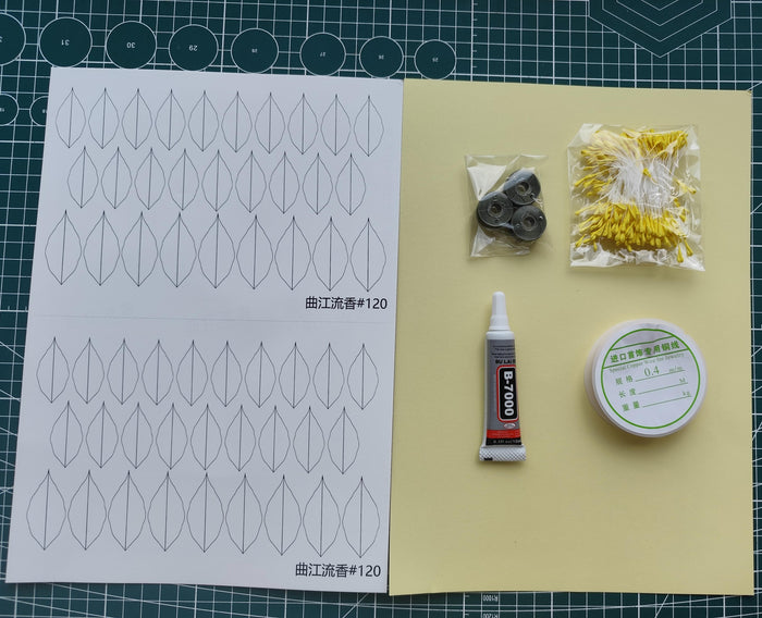 Laurel Chanhua Materials Flowers DIY Kit - Include Detailed Video Tutorial