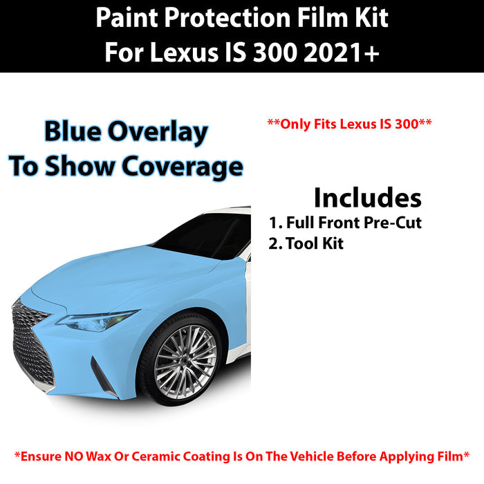 Fits Lexus IS (300) 2021+ Precut Premium Paint Protection Film Clear Bra PPF Decal Film Kit Cover - Bogar Tech Designs
