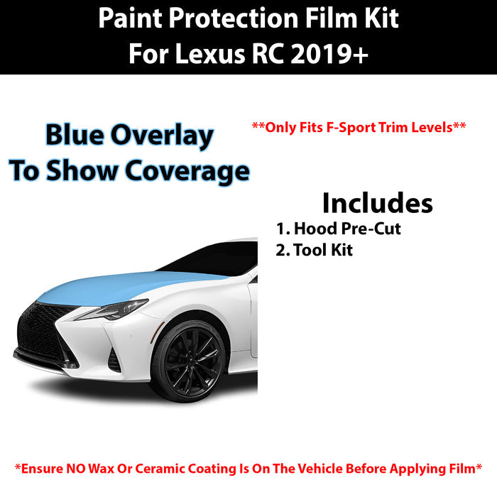 Fits Lexus RC (F Sport) 2019+ Precut Premium Paint Protection Film Clear Bra PPF Decal Film Kit Cover - Bogar Tech Designs