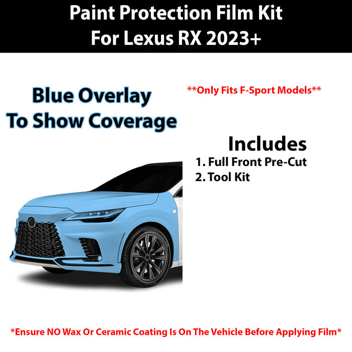 Fits Lexus RX (F Sport) 2023+ Precut Premium Paint Protection Film Clear Bra PPF Decal Film Kit Cover - Bogar Tech Designs