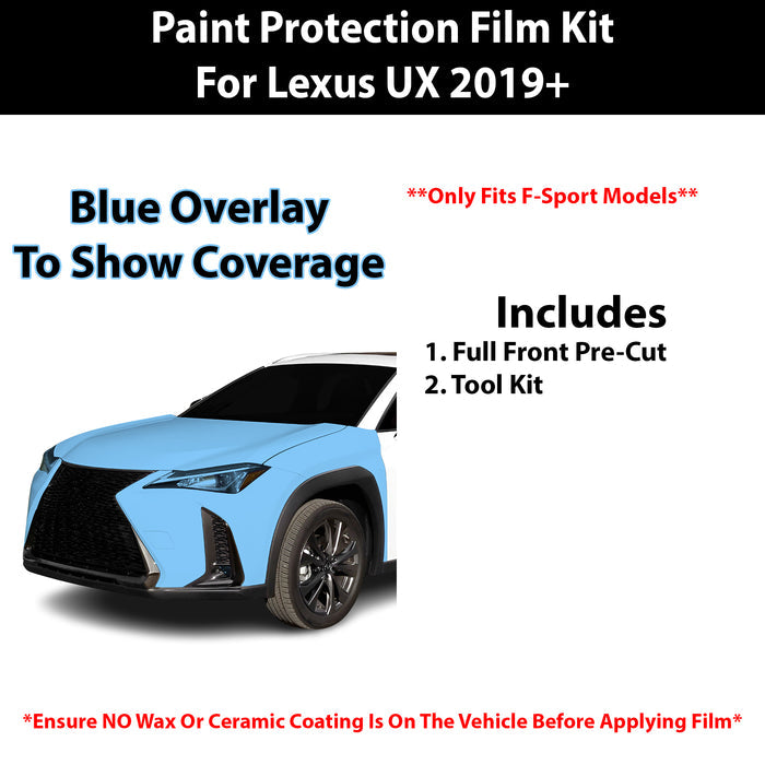 Fits Lexus UX (F Sport) 2019+ Precut Premium Paint Protection Film Clear Bra PPF Decal Film Kit Cover - Bogar Tech Designs