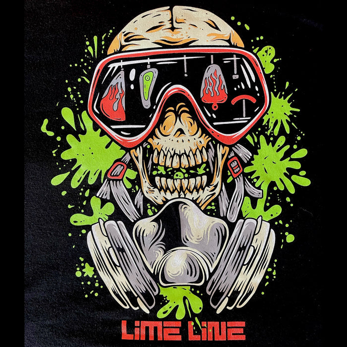 LiME LiNE Skull and Splat Next Level T-shirt
