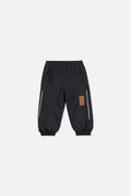 Lined Baby Splash Pants Black Fleece-0