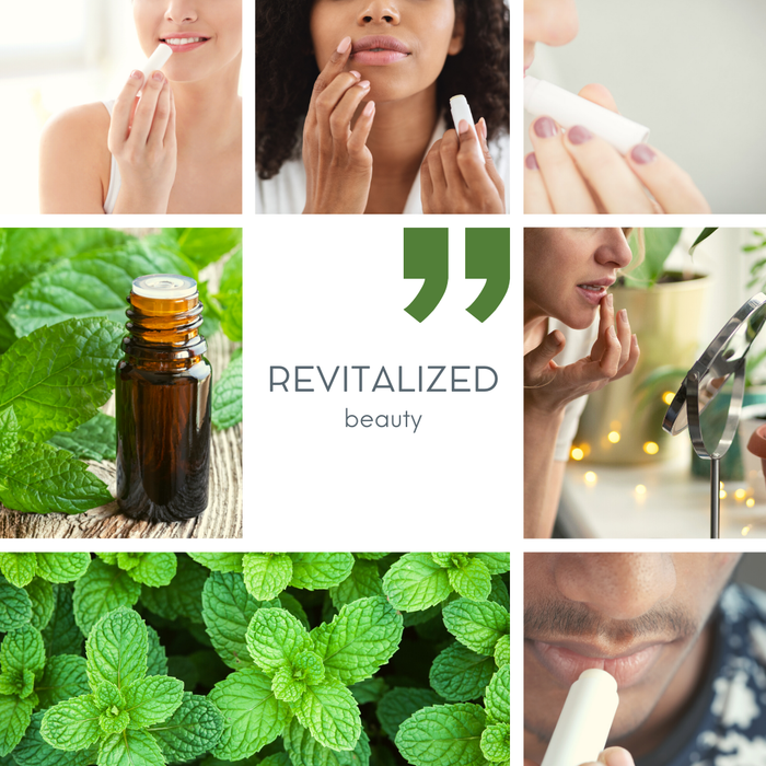 Replenish your lips with our soothing, moisturizing lip balm. Made with naturally derived ingredients and infused with minty peppermint to invigorate and heal cracked lips.