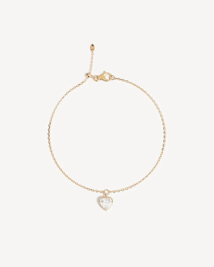 By Charlotte LOVE YOU MORE BRACELET in 18k Gold Vermeil