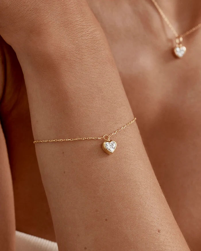 By Charlotte LOVE YOU MORE BRACELET in 18k Gold Vermeil