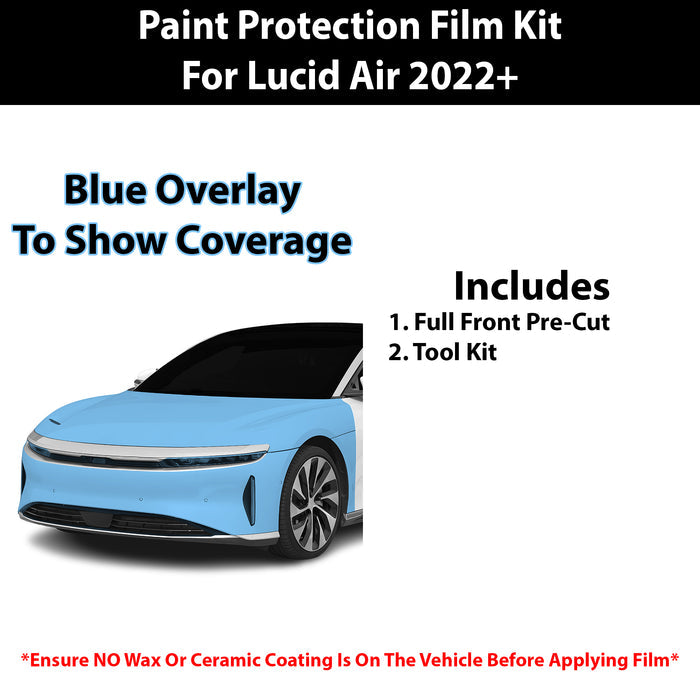 Fits Lucid Air 2022+ Precut Premium Paint Protection Film Clear Bra PPF Decal Film Kit Cover - Bogar Tech Designs