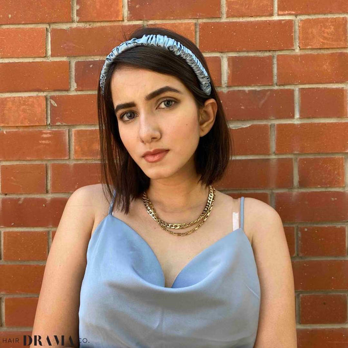 Lucy Headband - Sage & Blue