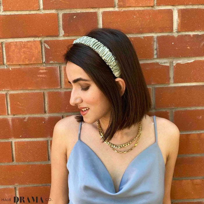 Lucy Headband - Sage & Blue