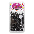 MAGIC COLLECTION Round Plastic Beads - Black