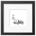 Magpie - Peanuts Bed of Notes Framed Print