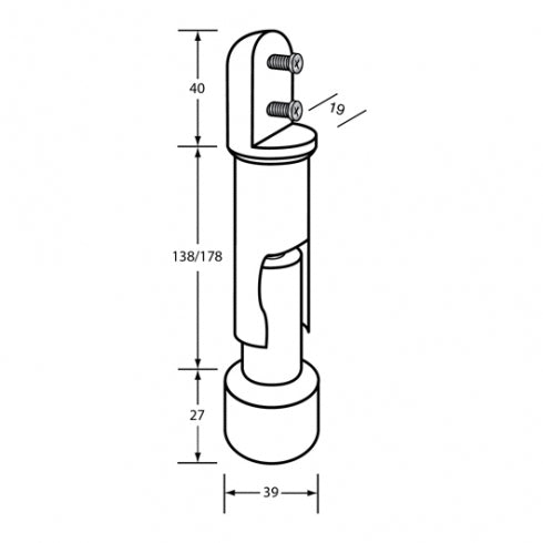 Metlam Partition 120 Heavy Duty Pedestal Leg Full Aluminium