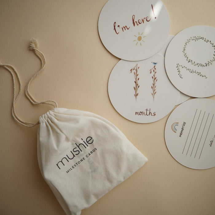 Mushie - Milestone Cards - Lifestyle Cut 1