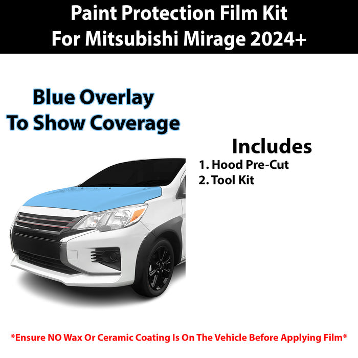 Fits Mitsubishi Mirage 2021+ Precut Premium Paint Protection Film Clear Bra PPF Decal Film Kit Cover - Bogar Tech Designs