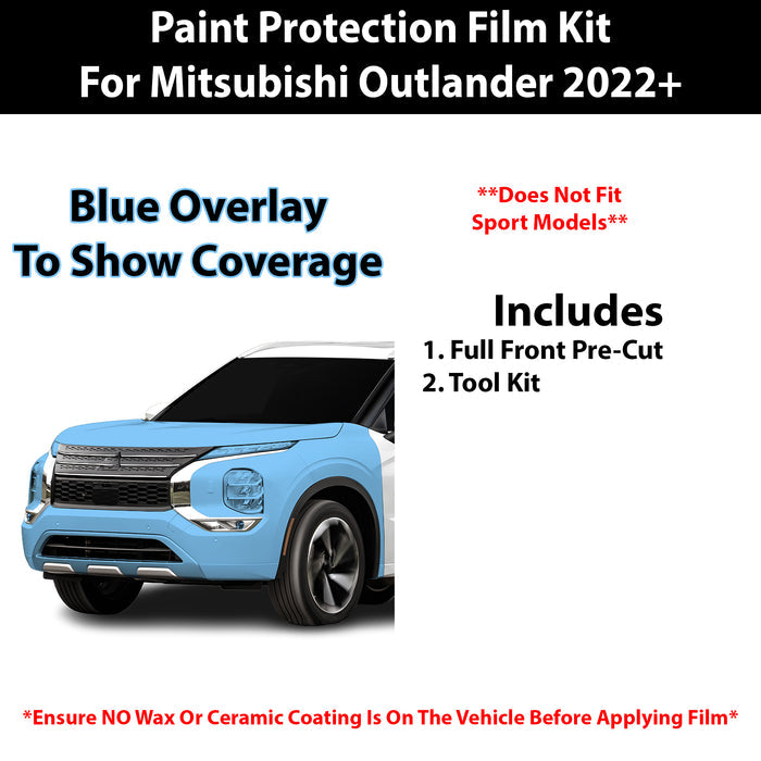 Fits Mitsubishi Outlander 2022+ Precut Premium Paint Protection Film Clear Bra PPF Decal Film Kit Cover - Bogar Tech Designs