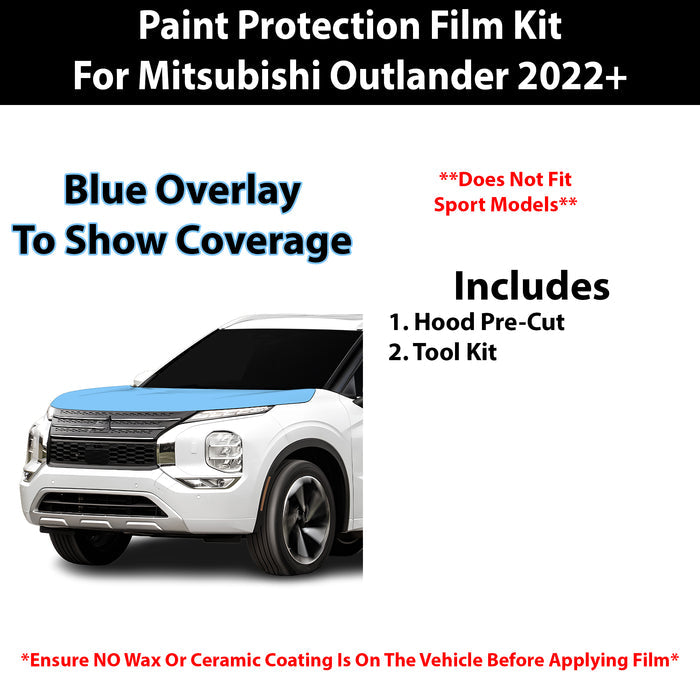 Fits Mitsubishi Outlander 2022+ Precut Premium Paint Protection Film Clear Bra PPF Decal Film Kit Cover - Bogar Tech Designs