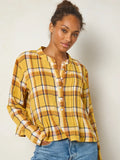 Montana Top - Mustard Plaid-view 1
