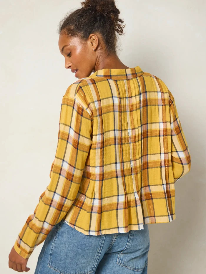Montana Top - Mustard Plaid-view 3