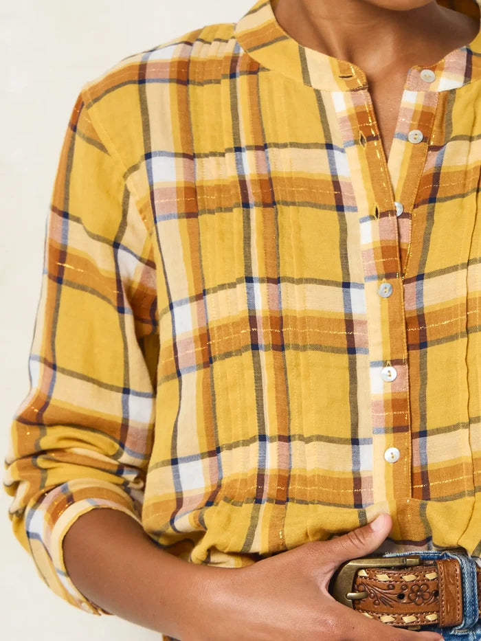 Montana Top - Mustard Plaid-view 5