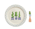Mud Pie Topiary Round Platter