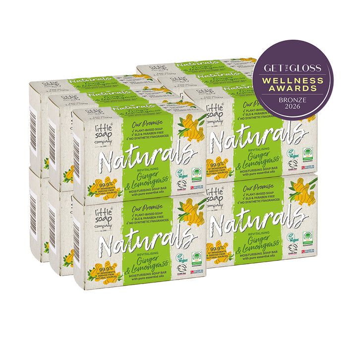 Naturals Ginger & Lemongrass Bar 100g - Case of 12