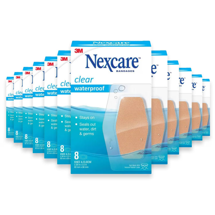 Nexcare Waterproof Knee & Elbow Bandages – 8 Ct – 24 Pack