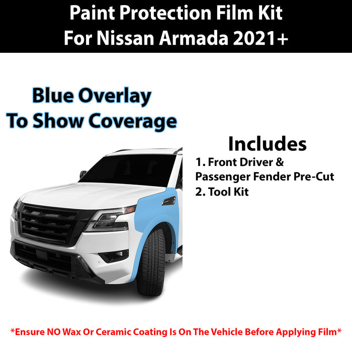 Fits Nissan Armada 2021+ Precut Premium Paint Protection Film Clear Bra PPF Decal Film Kit Cover - Bogar Tech Designs