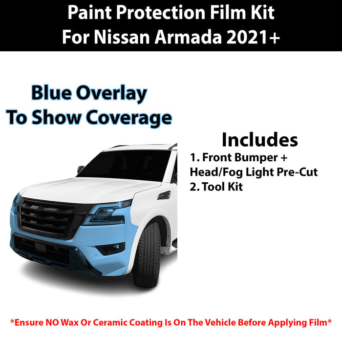 Fits Nissan Armada 2021+ Precut Premium Paint Protection Film Clear Bra PPF Decal Film Kit Cover - Bogar Tech Designs