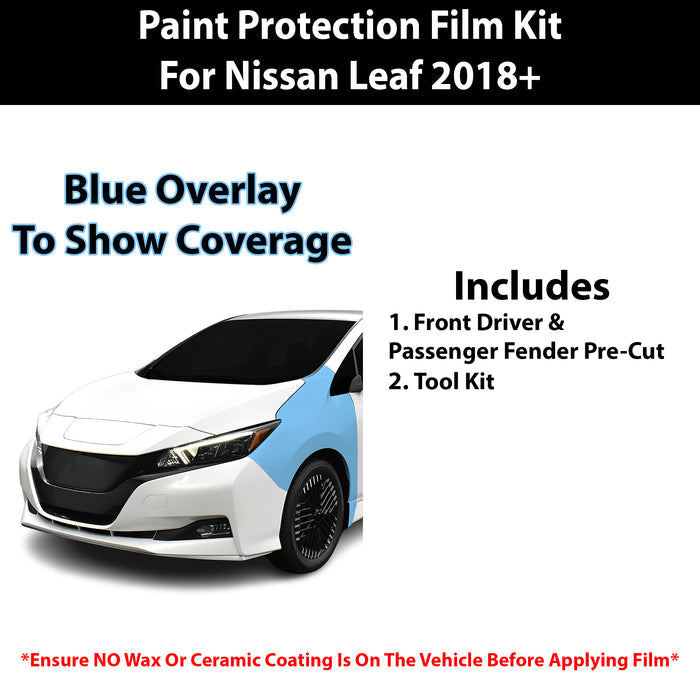 Fits Nissan Leaf 2018+ Precut Premium Paint Protection Film Clear Bra PPF Decal Film Kit Cover - Bogar Tech Designs