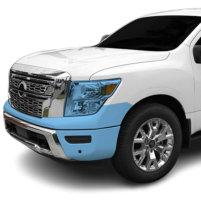 Fits Nissan Titan (S & SV) 2020+ Precut Premium Paint Protection Film Clear Bra PPF Decal Film Kit Cover - Bogar Tech Designs