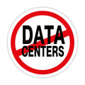 No Data Centers Sticker