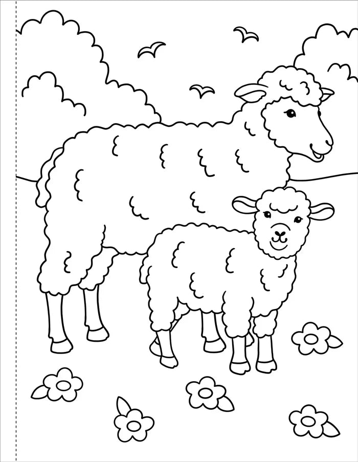 On The Farm Coloring Book