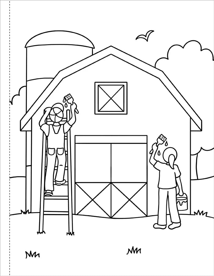 On The Farm Coloring Book