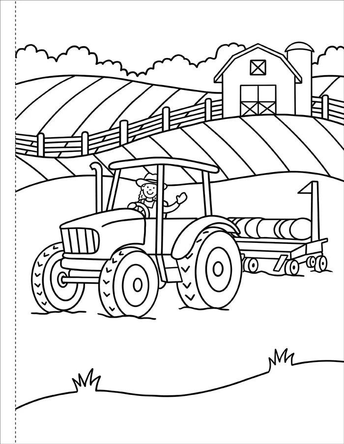 On The Farm Coloring Book